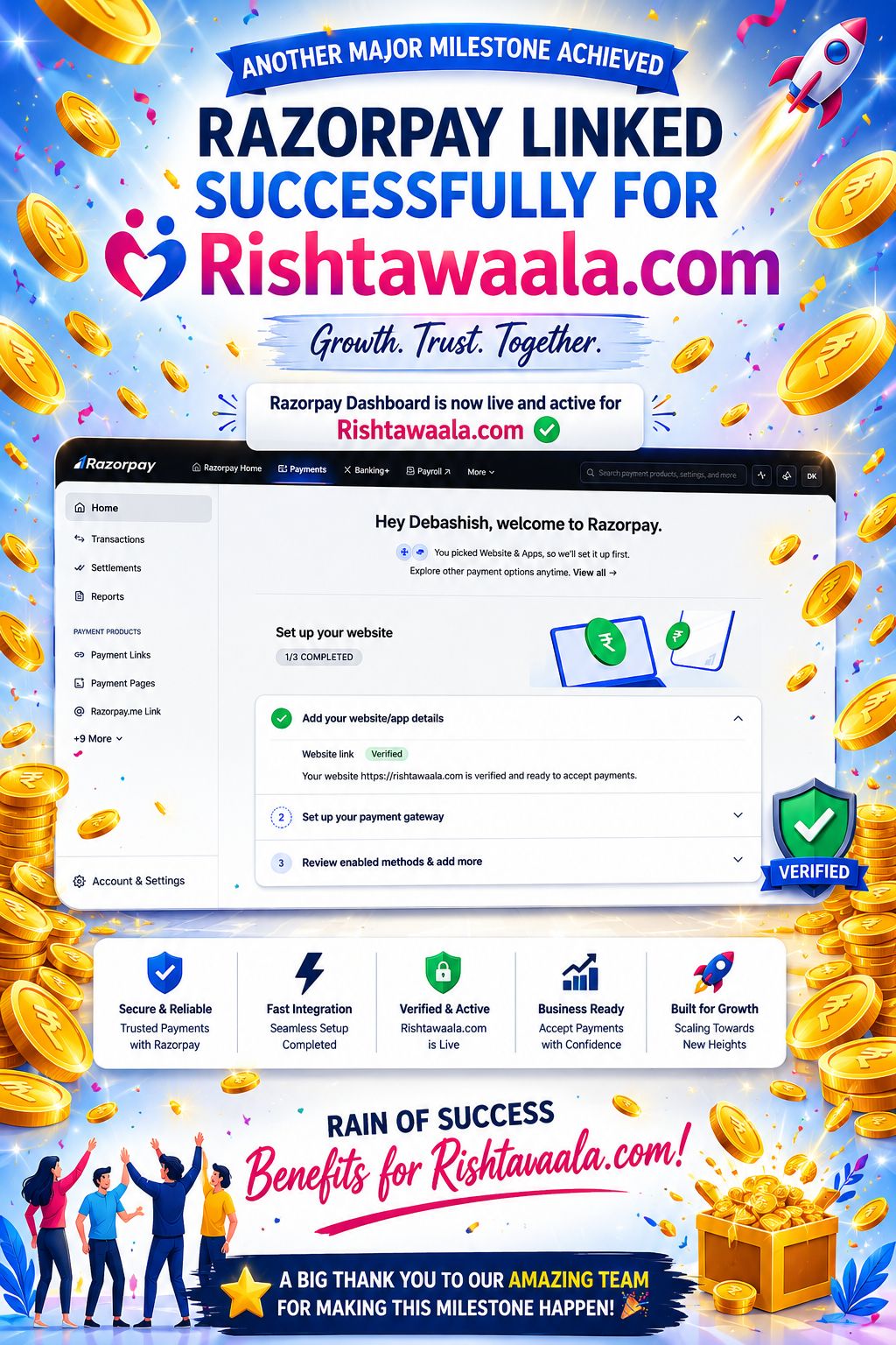 Razorpay Payment Gateway Approved thumbnail